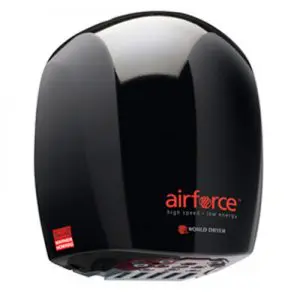 Airforce hand dryer in black