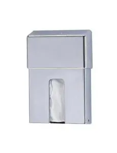 Sanitary bag dispenser in chrome finish