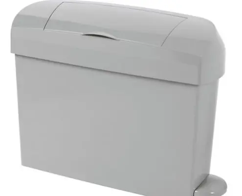 Ladies hygiene bins in a designer grey finish.