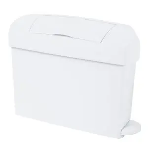 Sanitary bins with a clean white finish