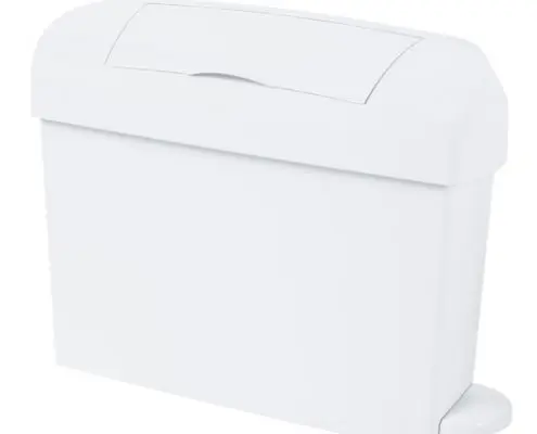 Sanitary bins with a clean white finish